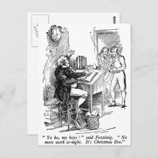 Carte Postale Fezziwig (texte) (Devant / Derrière)