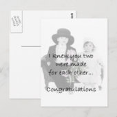 Carte Postale Fiançailles (Devant / Derrière)