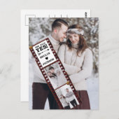 Carte Postale Fiançailles Faire-part Elle A Dit Oui Photo (Devant / Derrière)