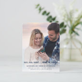 Carte postale Fiançailles photo de plage (Debout devant)