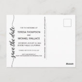 Carte Postale Fiançailles Photo Moderne Enregistrer le script Da (Dos)