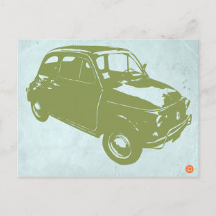 Carte Postale Fiat 500
