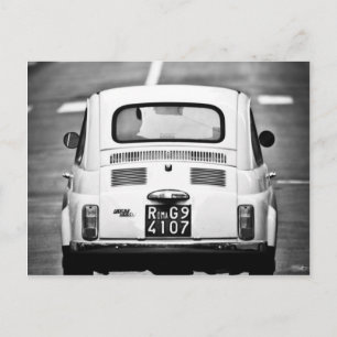Carte Postale Fiat 500 à Rome, Italie