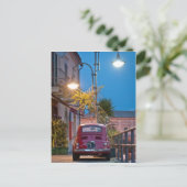 Carte Postale Fiat 500, Cinquecento (Debout devant)