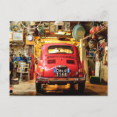 Carte Postale Fiat 500, Cinquecento en Italie (Devant)