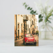 Carte Postale Fiat 500, Cinquecento en Italie (Debout devant)