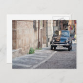 Carte Postale Fiat 500, Cinquecento en Italie (Devant / Derrière)