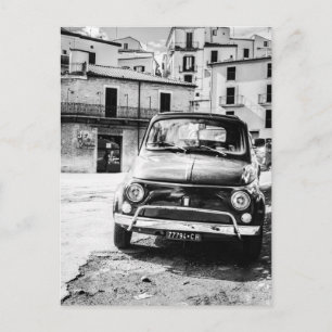 Carte Postale Fiat 500, cinquecento en Italie, cadeau de voiture