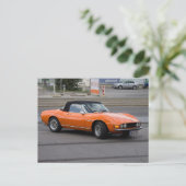 Carte Postale Fiat Dino Spider (Debout devant)