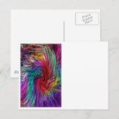 Carte Postale FIBER Threads Spaghetti - Graphisme étincelant (Devant / Derrière)
