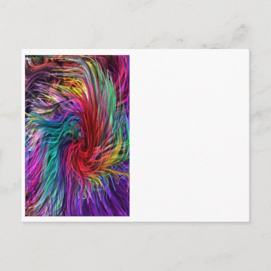Carte Postale FIBER Threads Spaghetti - Graphisme étincelant (Devant)