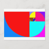 Carte Postale fibonacci espiral (Devant)