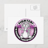 Carte Postale Fibromyalgia Fighter Cat (Devant / Derrière)