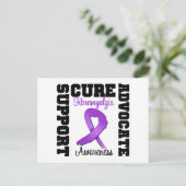 Carte Postale Fibromyalgie Support Advocate Cure (Debout devant)