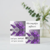 Carte Postale Fibromyalgie Support pas Sarcasme (Debout devant)