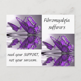 Carte Postale Fibromyalgie Support pas Sarcasme