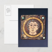 Carte Postale Fibula avec le visage d'un jeune homme (Devant / Derrière)