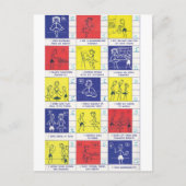 Carte Postale Fiche de rapport de la maternelle (Devant)