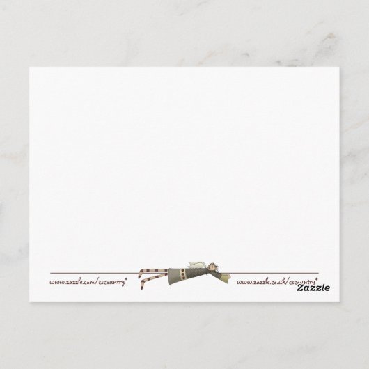 Carte Postale Fiche de recette de cuisine campagnarde (Dos)