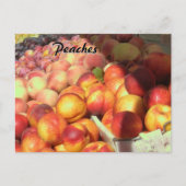Carte Postale Fiche de recette - Pêches (Devant)