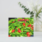 Carte Postale Fiche de recette - Poivrons (Debout devant)