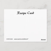 Carte Postale Fiche de recette - Poivrons (Dos)