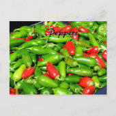 Carte Postale Fiche de recette - Poivrons (Devant)
