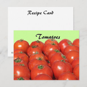 Carte Postale Fiche de recette - Tomates