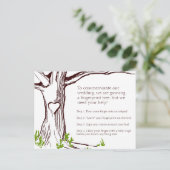 Carte Postale Fiche d'instruction de l'arbre d'empreintes digita (Debout devant)