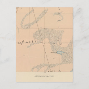 Carte Postale Fiche géologique détaillée IX