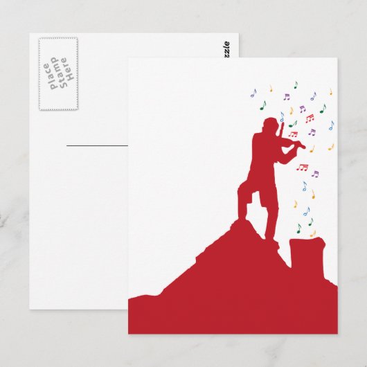 Carte Postale Fiddler (Devant / Derrière)