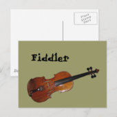Carte Postale Fiddler (Devant / Derrière)