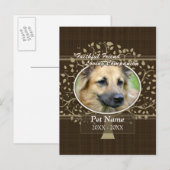 Carte Postale Fidèle Ami Personnalisé Animaux Sympathie (Devant / Derrière)