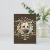 Carte Postale Fidèle Ami Personnalisé Animaux Sympathie (Debout devant)