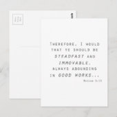 Carte Postale fidèle immuable mosiah écriture lds (Devant / Derrière)