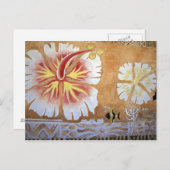 Carte Postale Fidji, art mural. (Devant / Derrière)