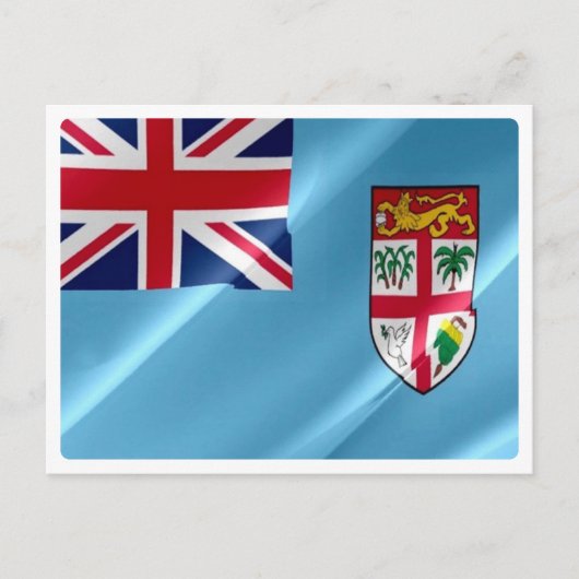 Carte Postale Fidji - Drapeau - (Devant)