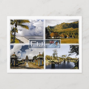 Carte Postale Fidji - Mosaïque -