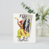 Carte Postale Fidji Tahiti Poster vintage (Debout devant)