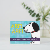 Carte Postale Fido Dit Bonjour (Debout devant)