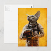 Carte Postale Fier astronaute (Devant / Derrière)