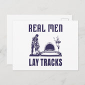 Carte Postale Fier bâtisseur de piste (Devant / Derrière)