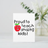 Carte Postale Fier D'Enseigner Aux Enfants Extraordinaires (Pomm (Debout devant)