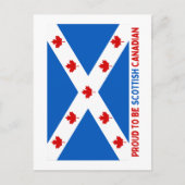 CARTE POSTALE FIER D'ÊTRE CANADIEN ÉCOSSE ! (Devant)