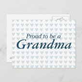 Carte Postale Fier d'être grand-mère ! (Devant / Derrière)