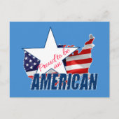 Carte Postale Fier d'être un Américain (Devant)