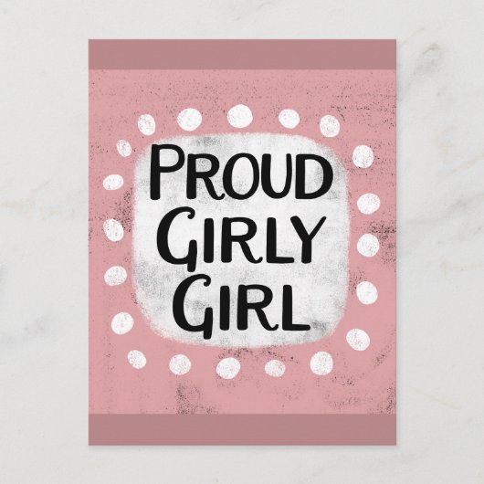 Carte postale Fier Fille (Devant)