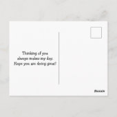 Carte Postale Fier frère de l'autisme (Dos)