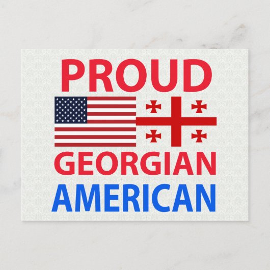 Carte Postale Fier Géorgien Américain (Devant)
