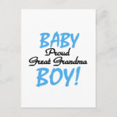 Carte Postale Fier Grand Grand Mamie Baby Boy Tshirts et cadeaux (Devant)
